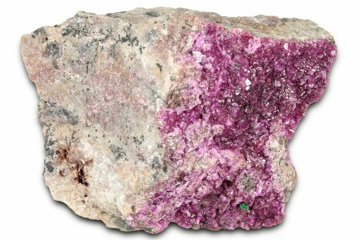 Sparkling Cobaltoan Dolomite Crystals w/ Malachite - DR Congo #347426